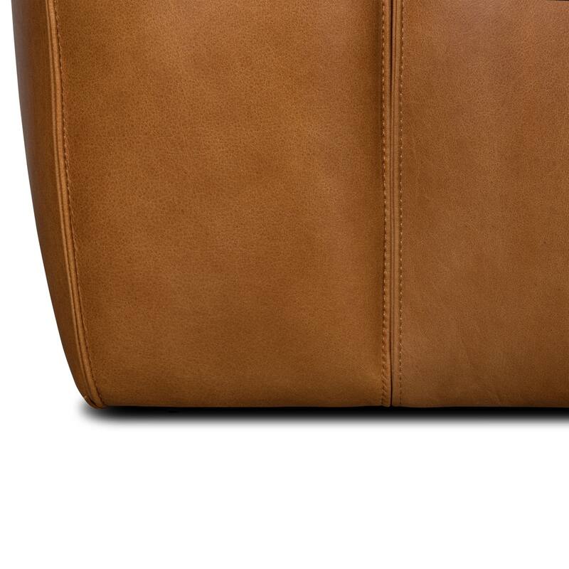 Poly & Bark Capa Genuine Leather Reversible Corner Sectional Sofa