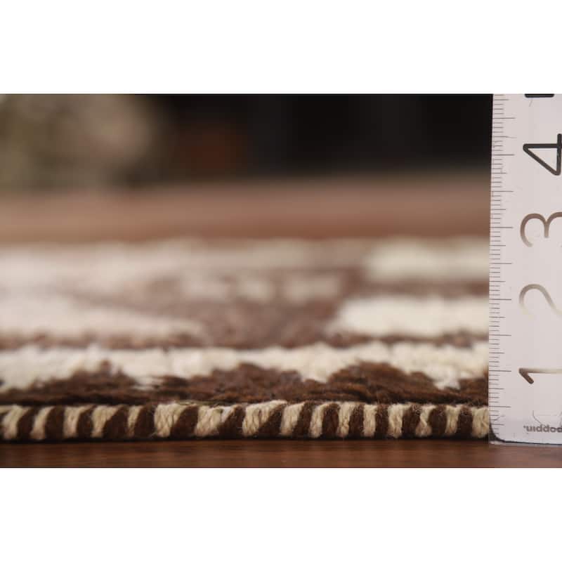 Tribal Beige Anatolian Turkish Runner Rug Handmade Wool Carpet - 2'11"x 11'8"