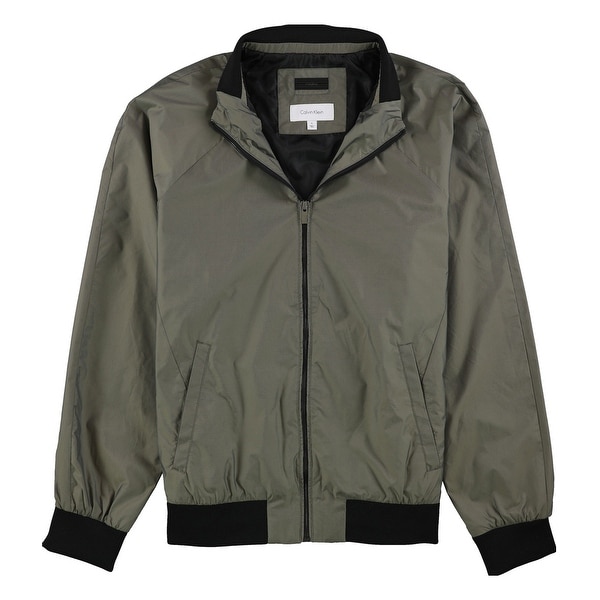 calvin klein green bomber jacket