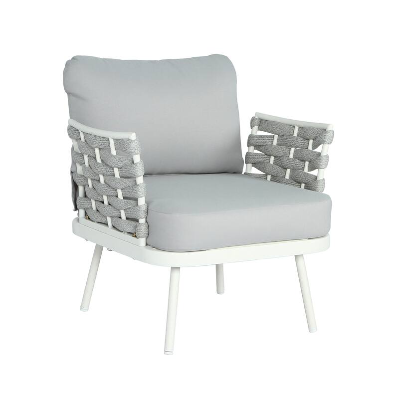 Christopher Knight Home - Langdon Patio Steel Club Chair（Set of 2）