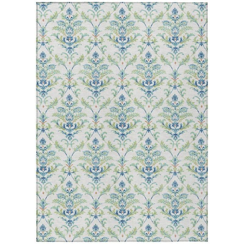 Machine Washable Indoor/ Outdoor Traditional Marrakesh Chantille Rug