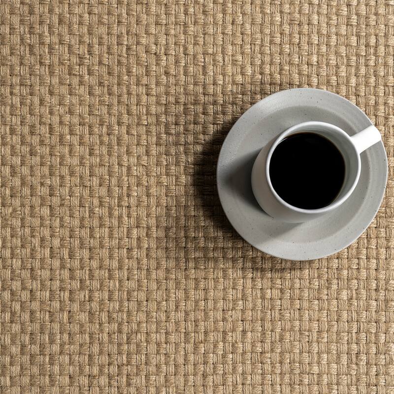 Nuloom Ainara Solid Handmade Jute Area Rug