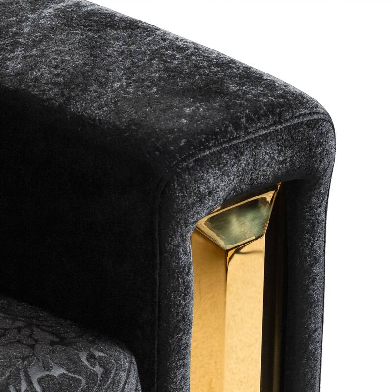 Furniture of America Maxine Glam Solid Wood Sofa with Accent Pillows