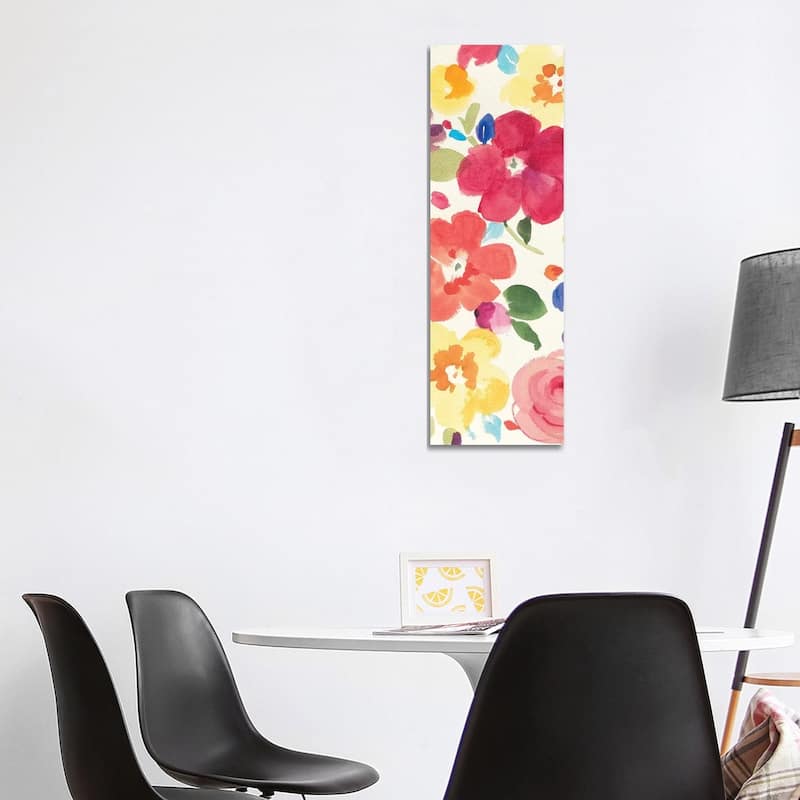iCanvas "Popping Florals III" by Danhui Nai Canvas Print - 48x16x1.5