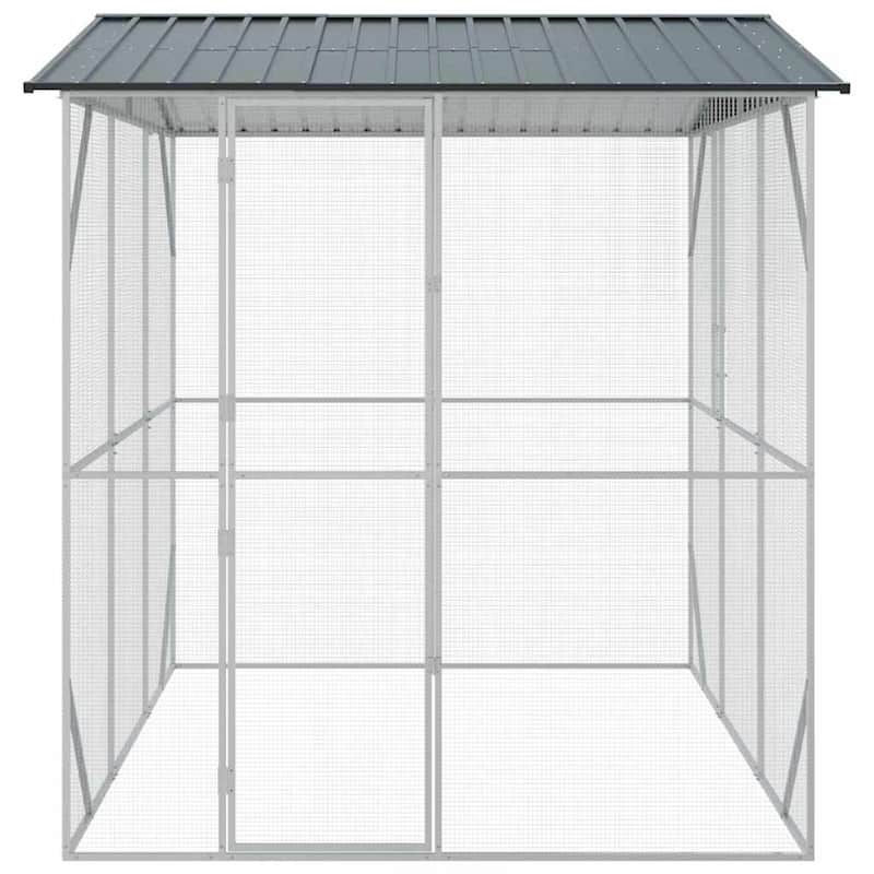 vidaXL Bird Cage Anthracite Galvanized steel