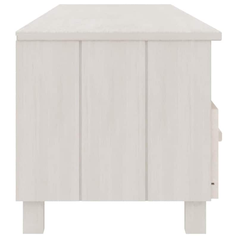 vidaXL TV Stand TV Console Sideboard TV Unit Cupboard HAMAR Solid Wood Pine - 62.2" x 15.7" x 15.7"