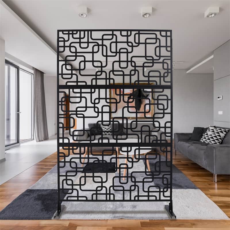 Outdoor & Indoor Freestanding Privacy Screen Privacy Screen 76"H×48"W