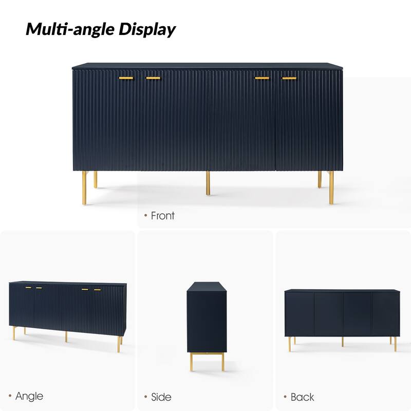 Gilb Modern Storage Sideboard with Adjustable Shelves By HULALA HOME