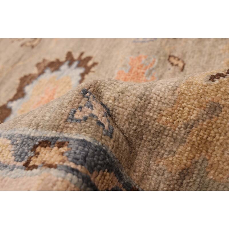 ECARPETGALLERY Hand-knotted Jules Serapi Light Grey Wool Rug - 9'1 x 11'10