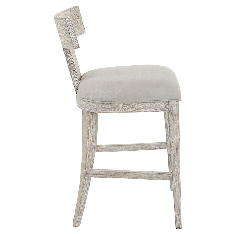 Klismos Wooden Counter Stool - 38" - White