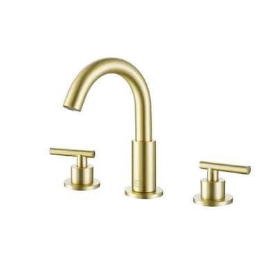 Indigo Home 8 inch Widespread Double Handle Bathroom Faucet