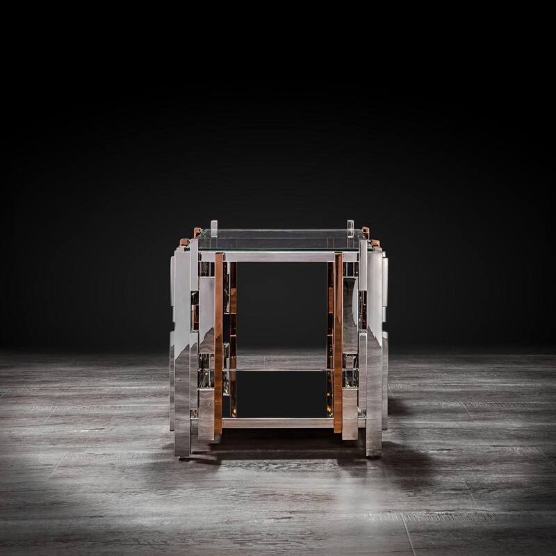 Illusion Square End Table
