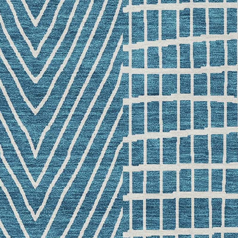 HomeRoots Geometric Transitional Rectangle Outdoor Rug