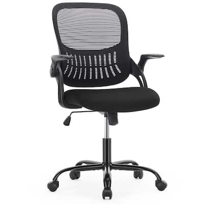 Adjustable Mid-Back Task Chair with Lumbar Support, Swivel Wheels