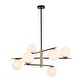preview thumbnail 16 of 31, Modern 6-Light Dimmable Sputnik Bubble Chandelier for Dining Room