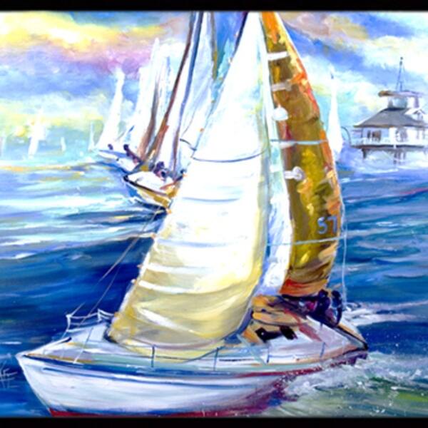 Shop Carolines Treasures Jmk1073mat Rock My Boat Sailboats Indoor