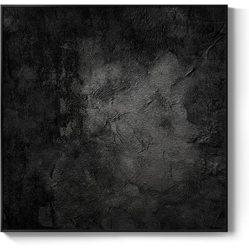 Framed Black Abstract Wall Art, Modern Canvas Prints Paintings
