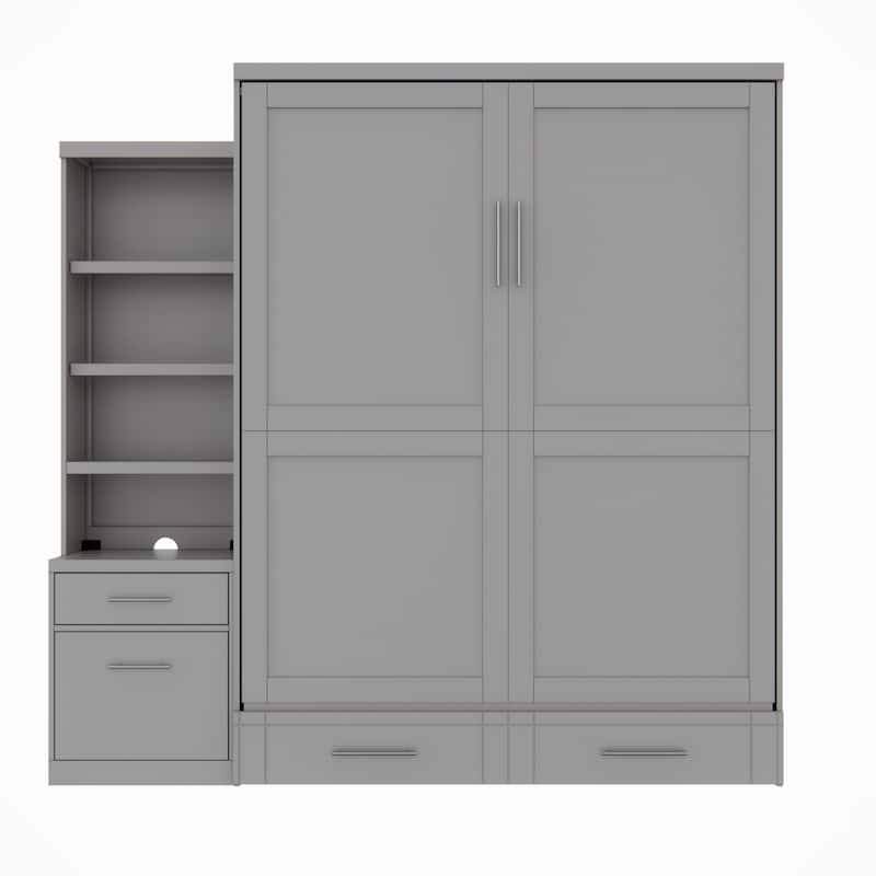 Brentwood Queen Murphy Bed with One Pier