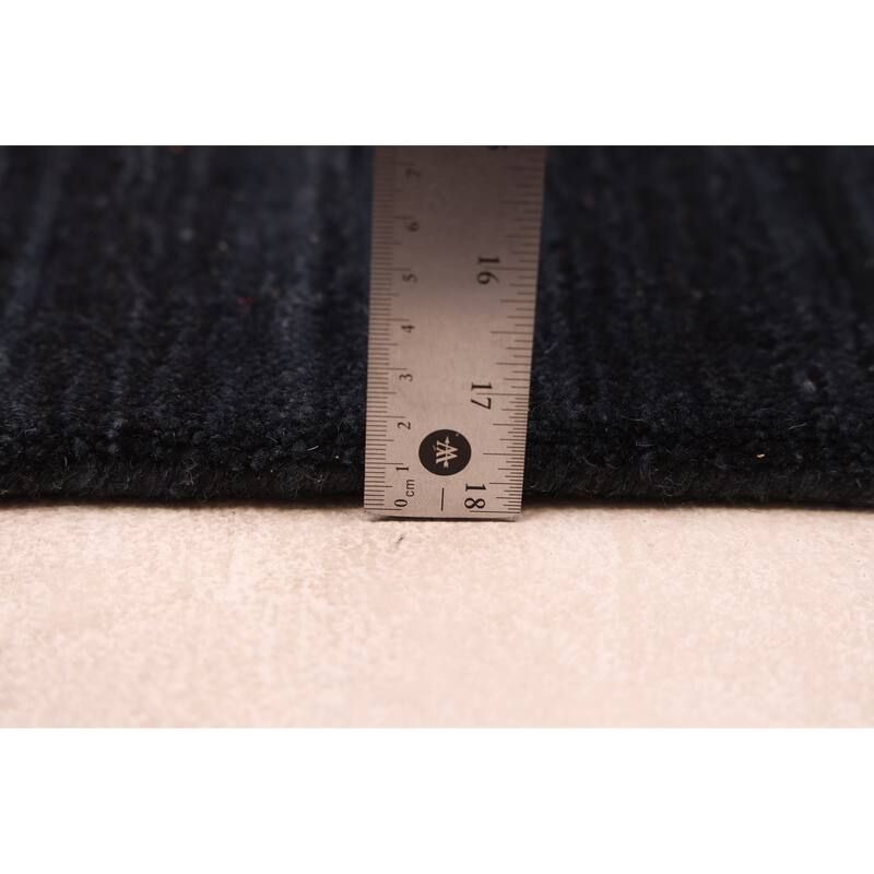 ECARPETGALLERY Hand Loomed Kashkuli Gabbeh Dark Navy Wool Rug - 5'0 x 7'10