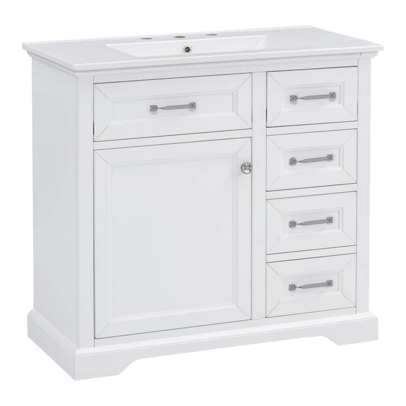 Bathroom Vanity Set with Ceramic Undermount Sink