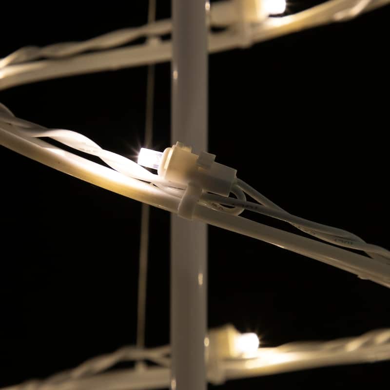 3ft LED Spiral Cone Tree Christmas Decoration Warm White Lights