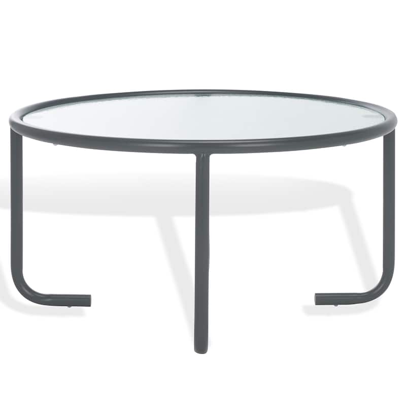 SAFAVIEH COUTURE Zuzana Glass Top Coffee Table - 31"W x 31"D x 31"H