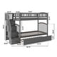 preview thumbnail 7 of 6, Westbrook Staircase Bunk Twin over Twin with Twin Trundle in Grey