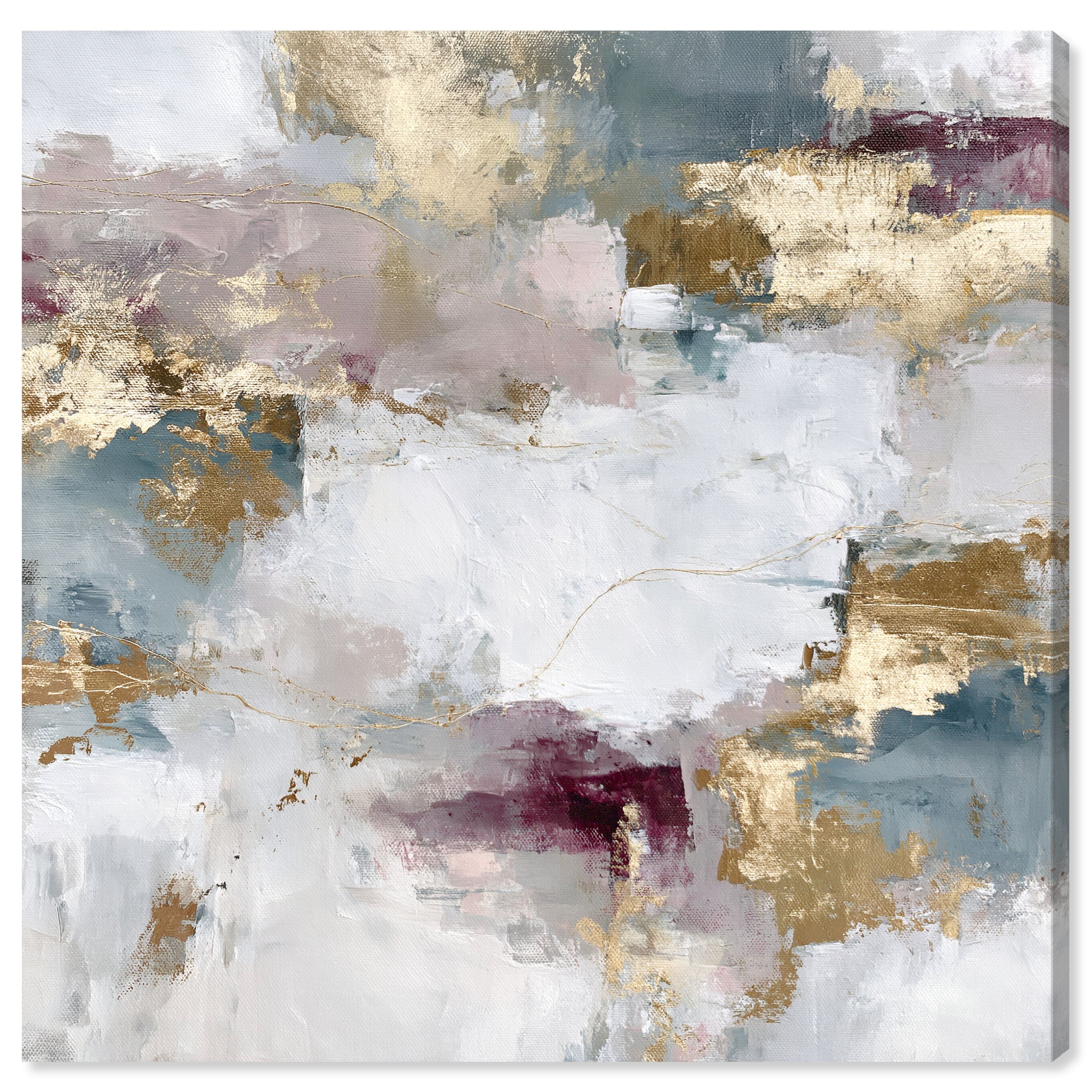 Dusty Violet I Large Abstract Art Canvas Print by Art Remedy