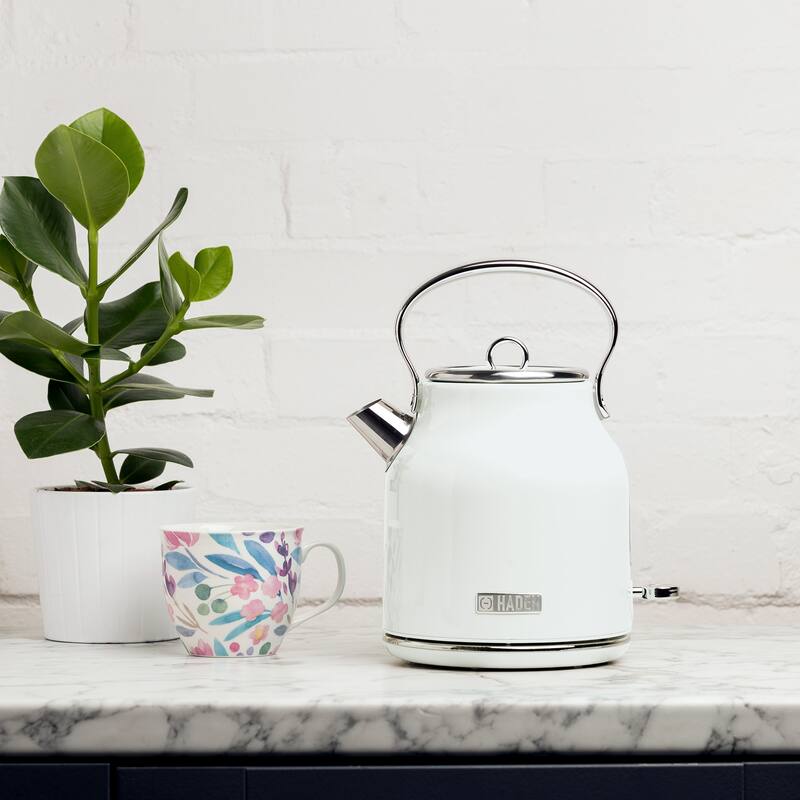 Haden Heritage 1.7 Liter Stainless Steel Electric Tea Kettle
