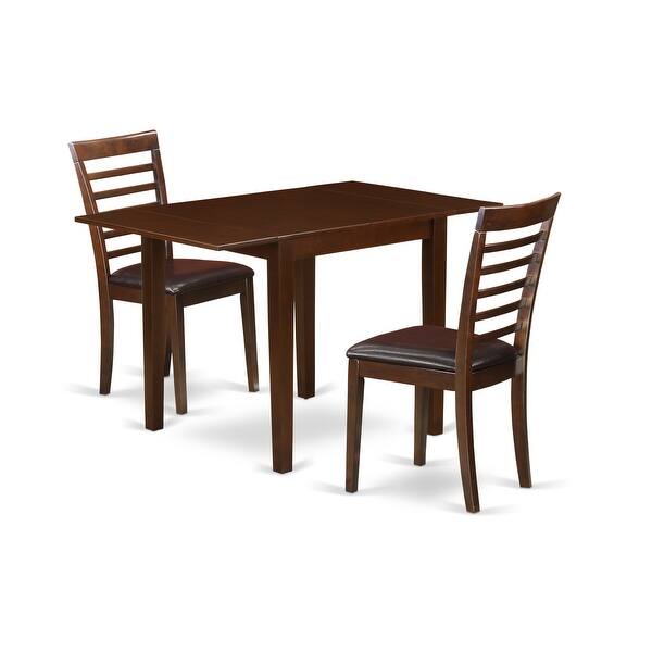 Modern Dining Table And Dining Room Chairs With Faux Leather Seat Number Of Chairs Option Overstock 32448494