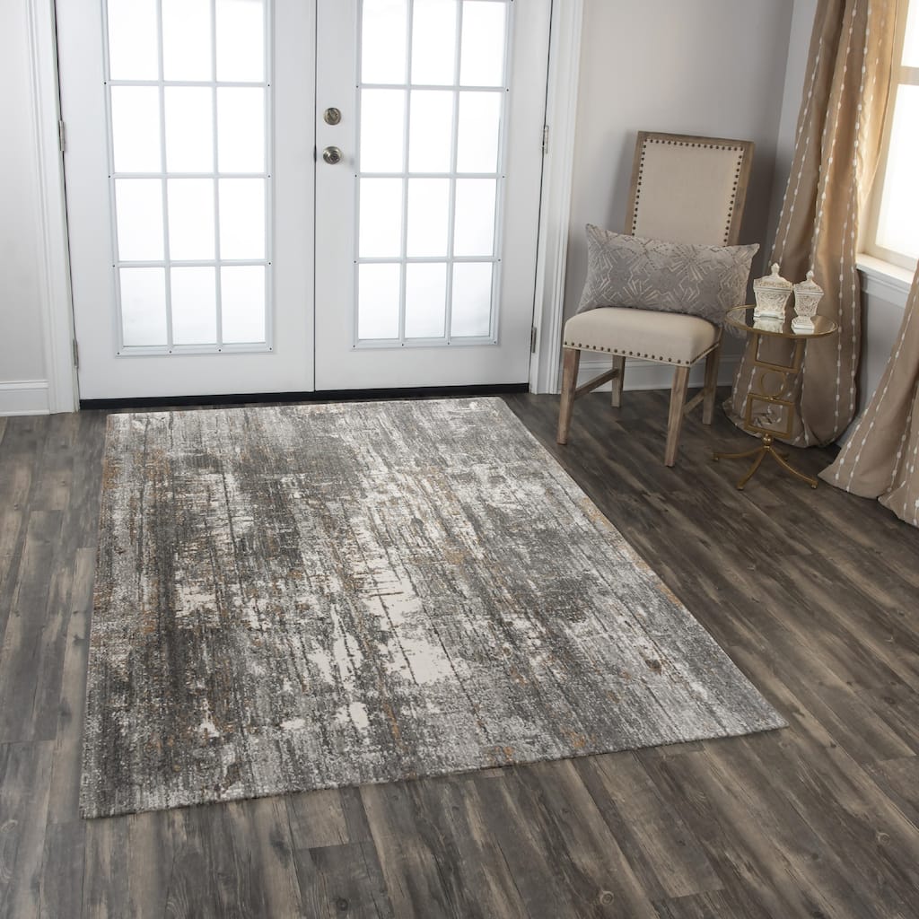 Alora Decor Antonela Transitional Gray Recycled Polyester Area Rug