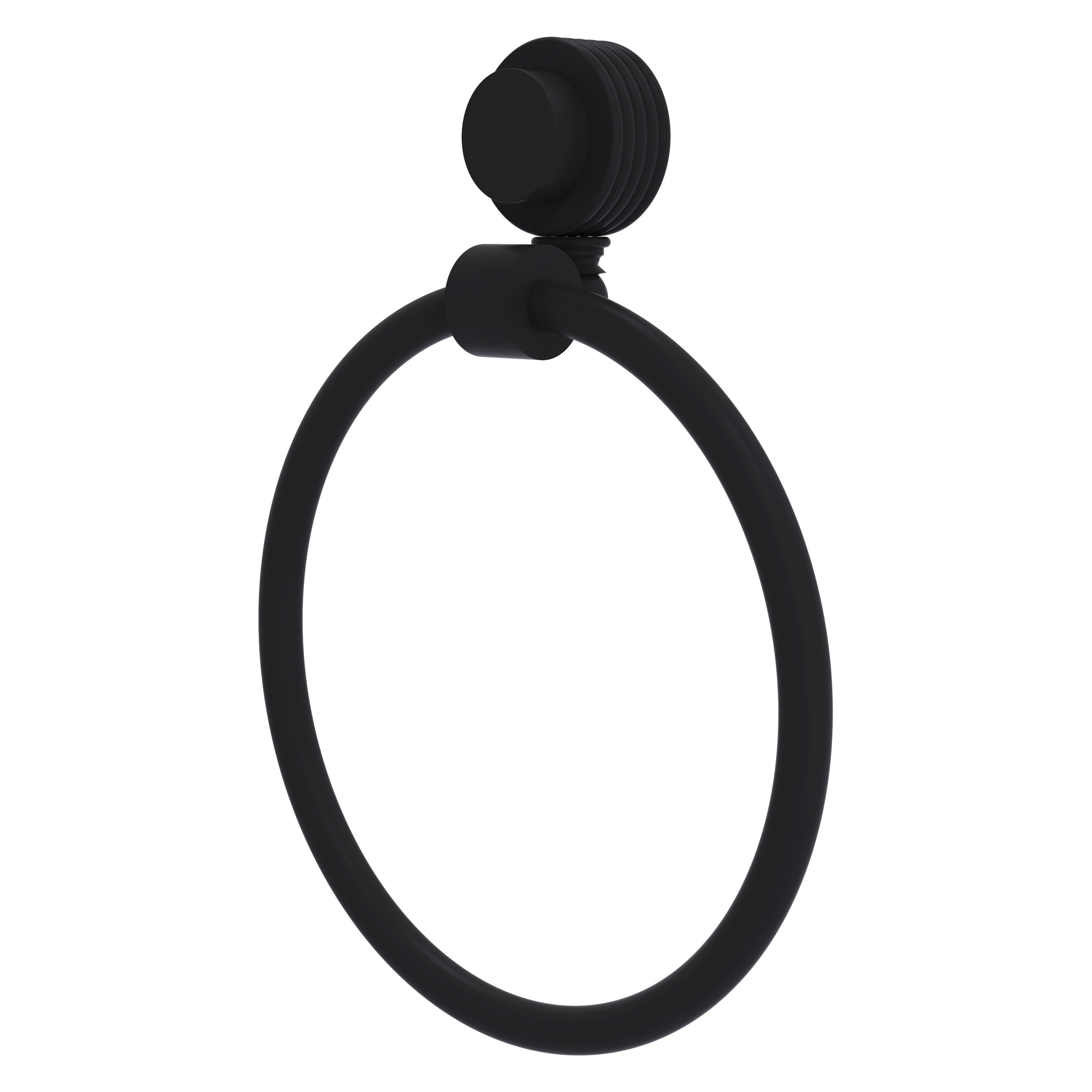 Allied Brass Venus Collection Towel Ring with Grooved Accent