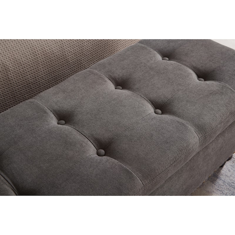 59" Bed Bench with Storage