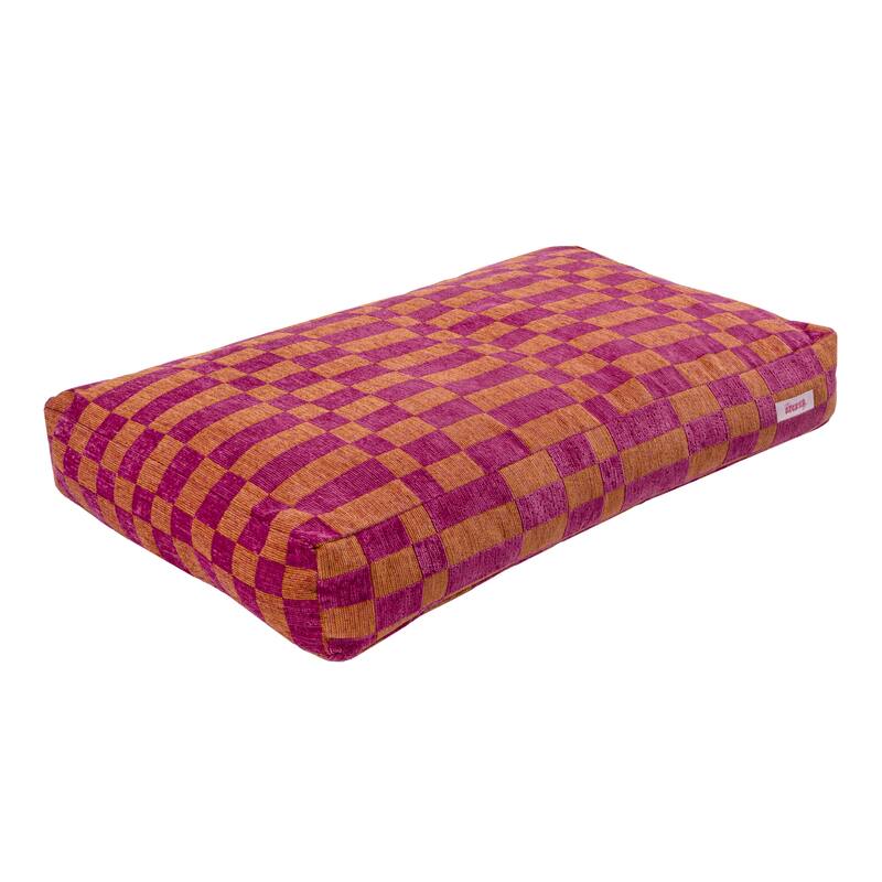 Mabel Designer Modern Ultra Soft Reversible Plush Rectangular Pet Bed with Washable Cover