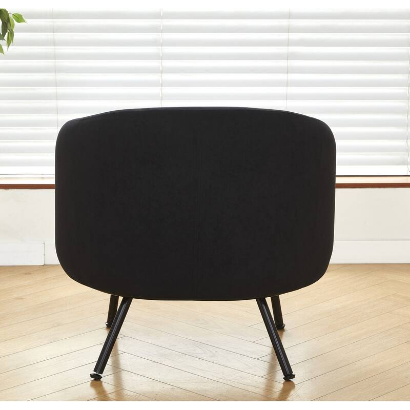 US Pride Furniture Luxury and Elegance Modern Channel Chair with Velvet Fabric Material Dense Foam and Heavy Webbing