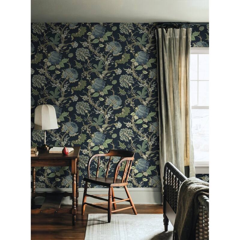Harry & Grace Jacobean Trail Premium Matte Non-Woven Peel and Stick Wallpaper