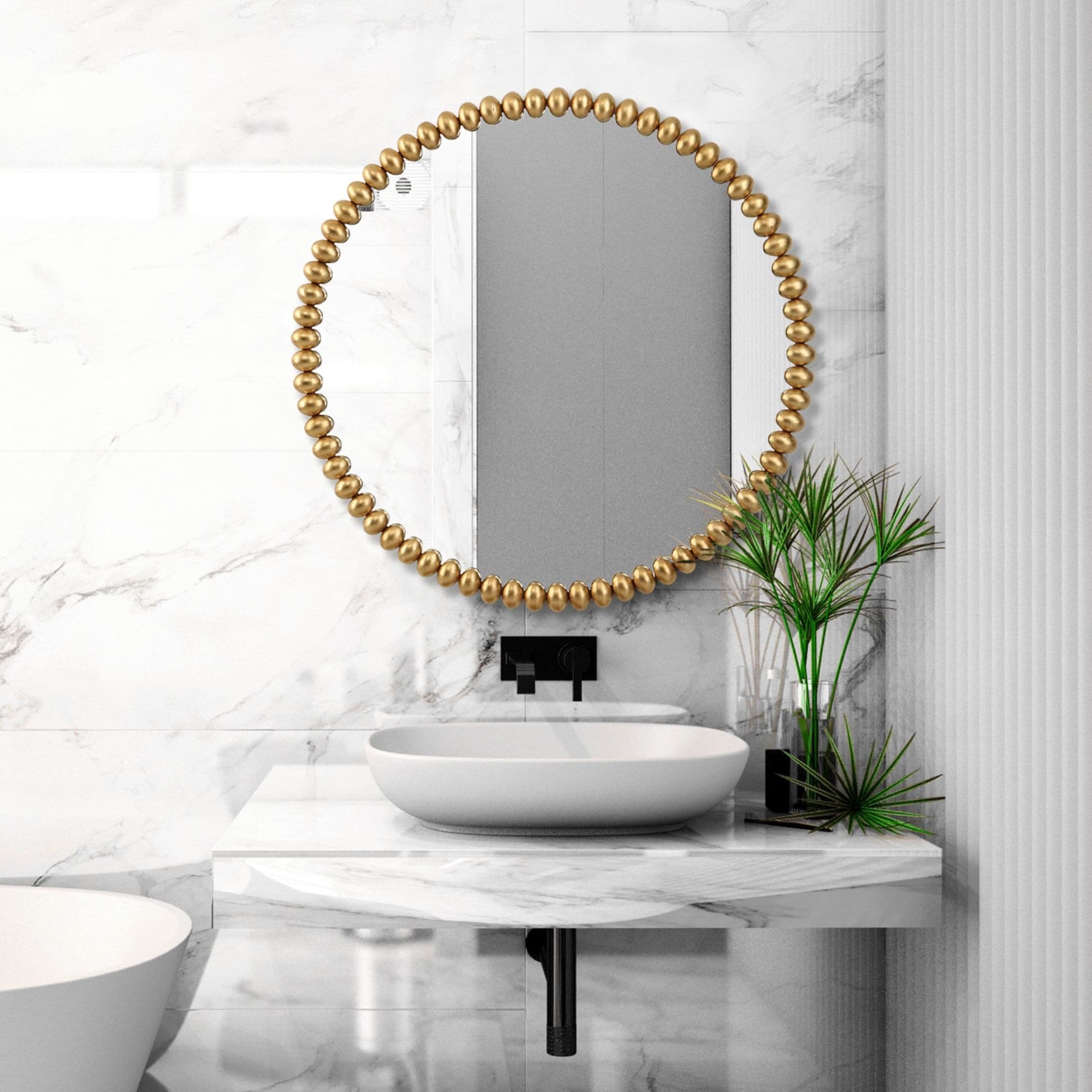 Uttermost 09793 Byzantine 42" W x 41-1/4" H Circular Framed Accent