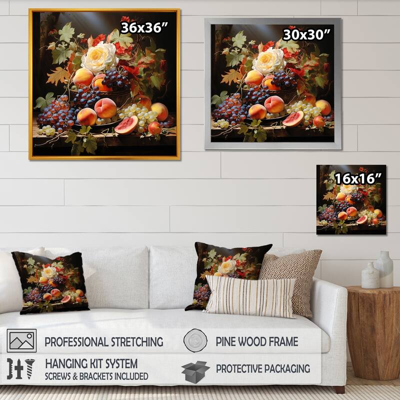 Designart "Symphony Colors Culinary Symphony Fruit" Fruits Wall Art