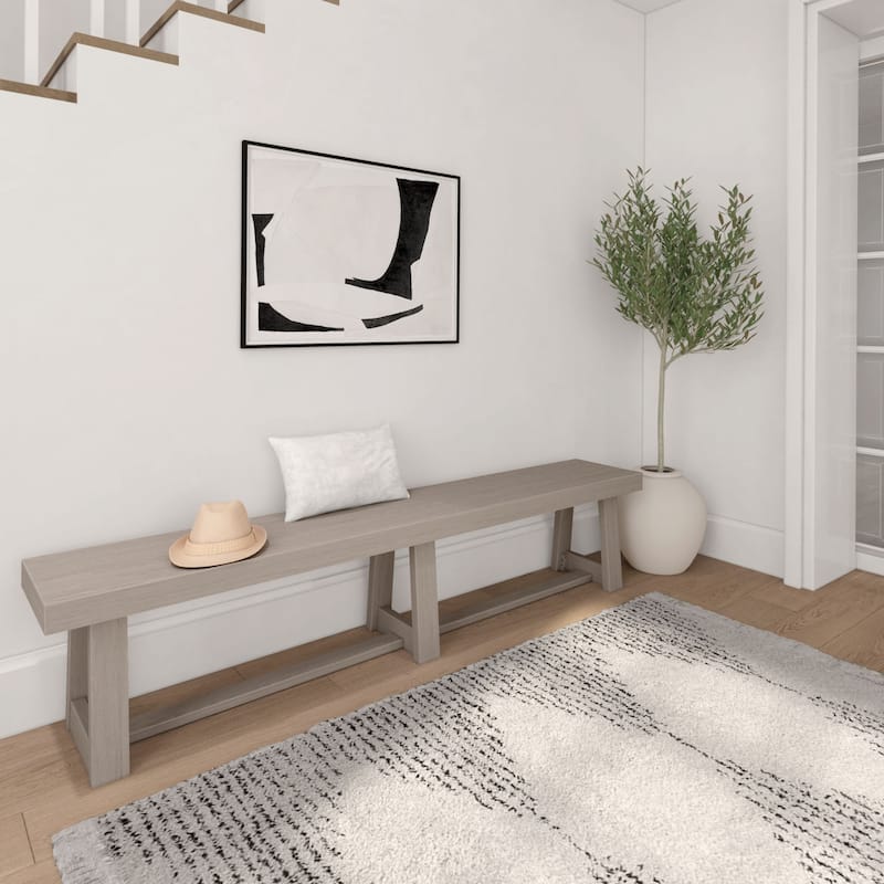 Plank and Beam Classic Solid Wood Dining Bench - 86"