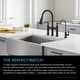 preview thumbnail 62 of 66, Kraus Allyn Traditional 3-Function Bridge Pulldown Kitchen Faucet
