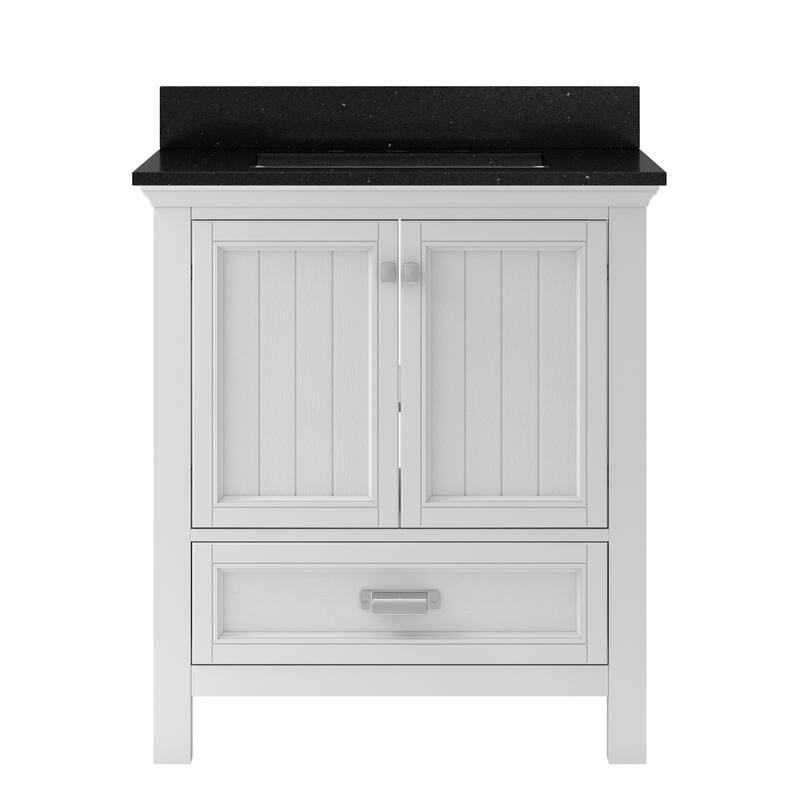 CRAFT + MAIN BAVT3122D-QBG Brantley 30" Free Standing Single Basin - White
