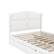preview thumbnail 18 of 25, Wood Queen Size Platform Bed with Twin Size Trundle and 2 Drawers