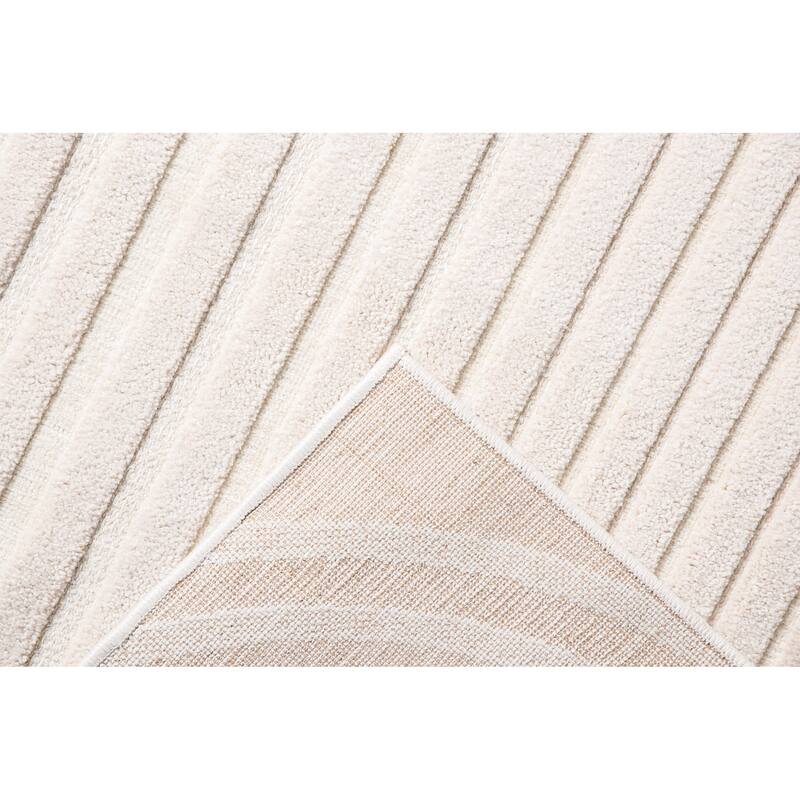 Lana Collection Transitional Geometric Cream Area Rug