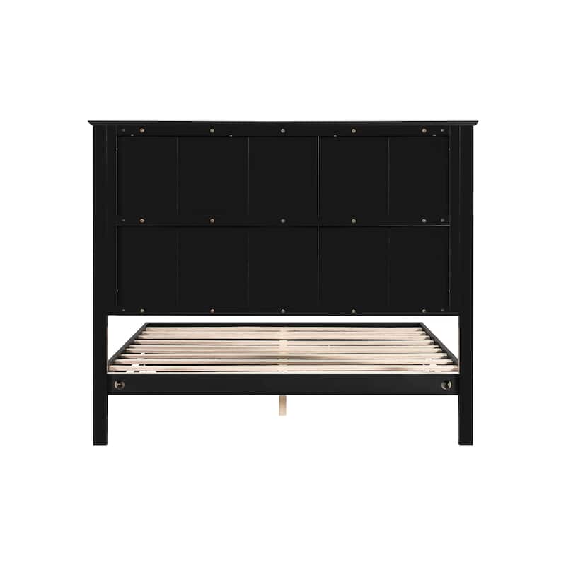 Christopher Knight Home - Brookhaven Modern Wooden Panel Bed with Vertical Slat Headboard