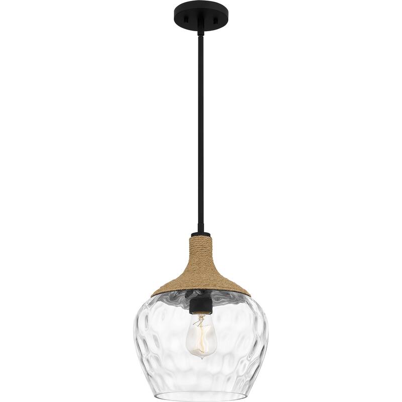 Quoizel Piccolo Pendant 1-Light in Matte Black