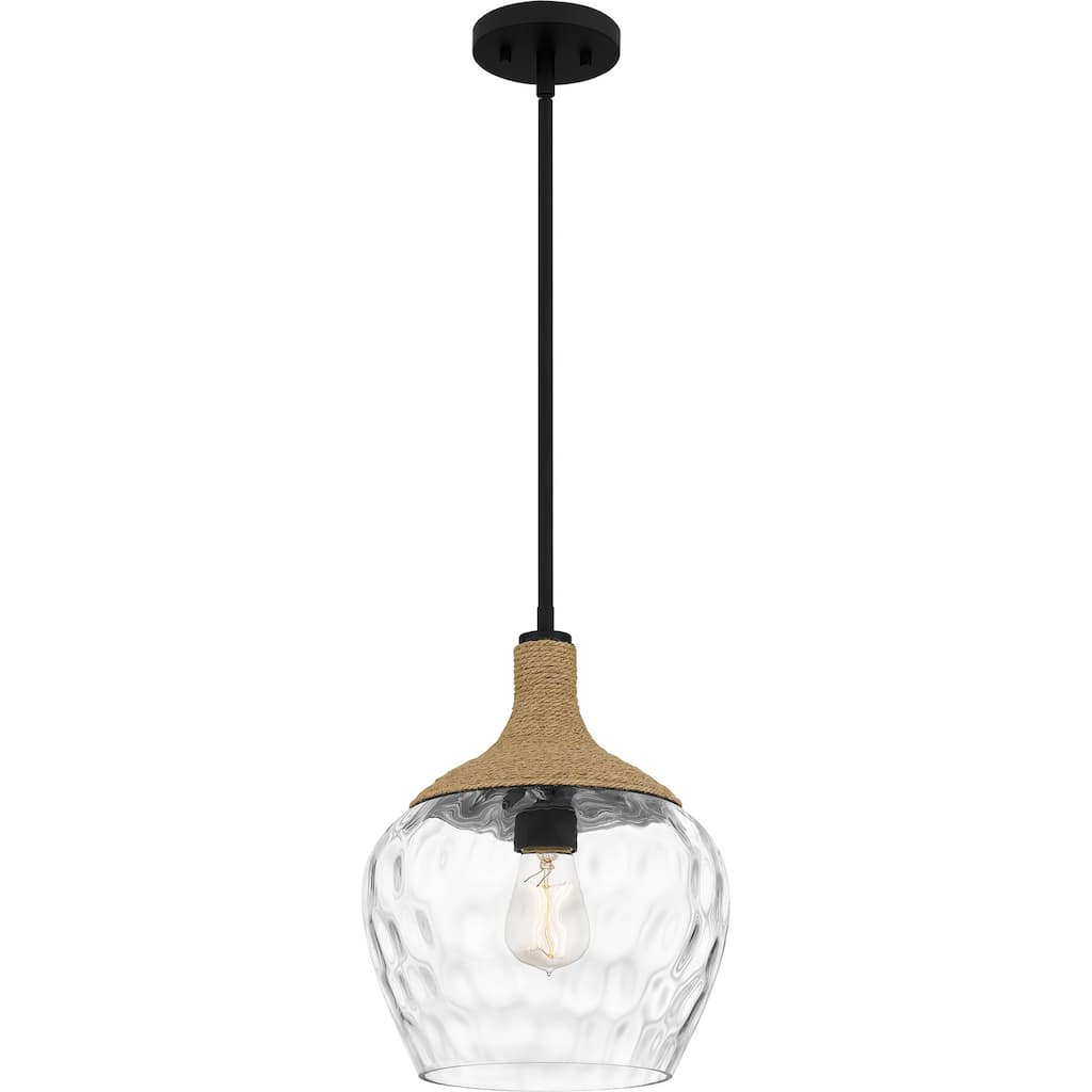 Quoizel Piccolo Pendant 1-Light in Matte Black