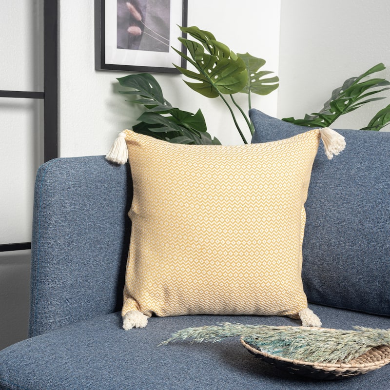 Sevita Casual Chevron Turkish Cotton Throw Pillow