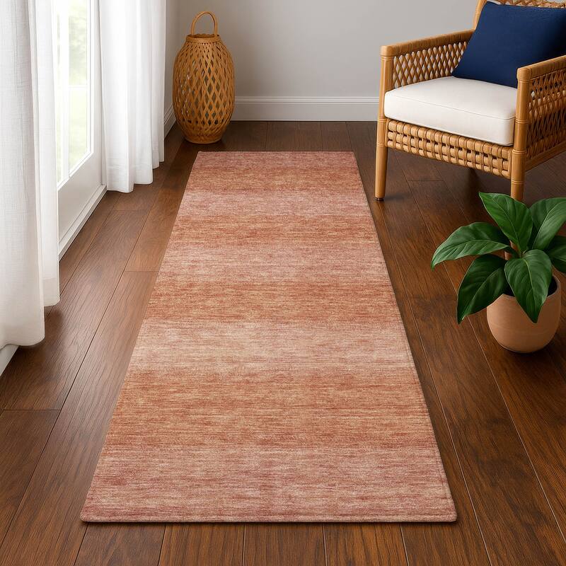 Premium Washable Super Soft Casual Ombre Mayfield Rug - Terracotta - 2'3" x 7'6"