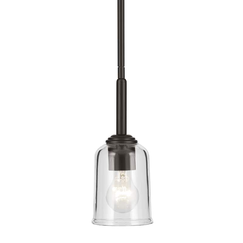 Kichler Lighting Shailene 1-Light Mini Pendant Light with Clear Glass