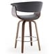 preview thumbnail 90 of 186, 26"/29" Faux Leather Swivel Bar Stools, Wood Counter Stool